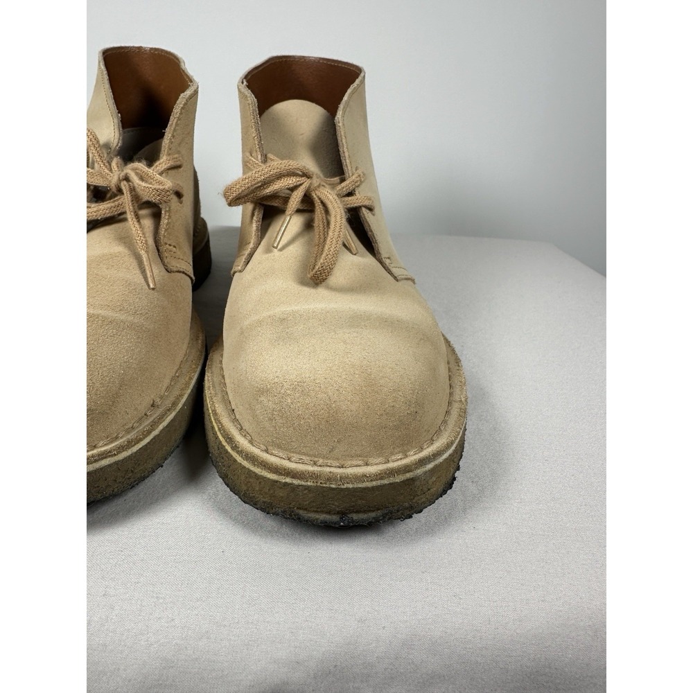 Clarks‎ Originals Mens Desert Boot Sand Suede Chukka Crepe Sole Tan Size 9 - Picture 7 of 12
